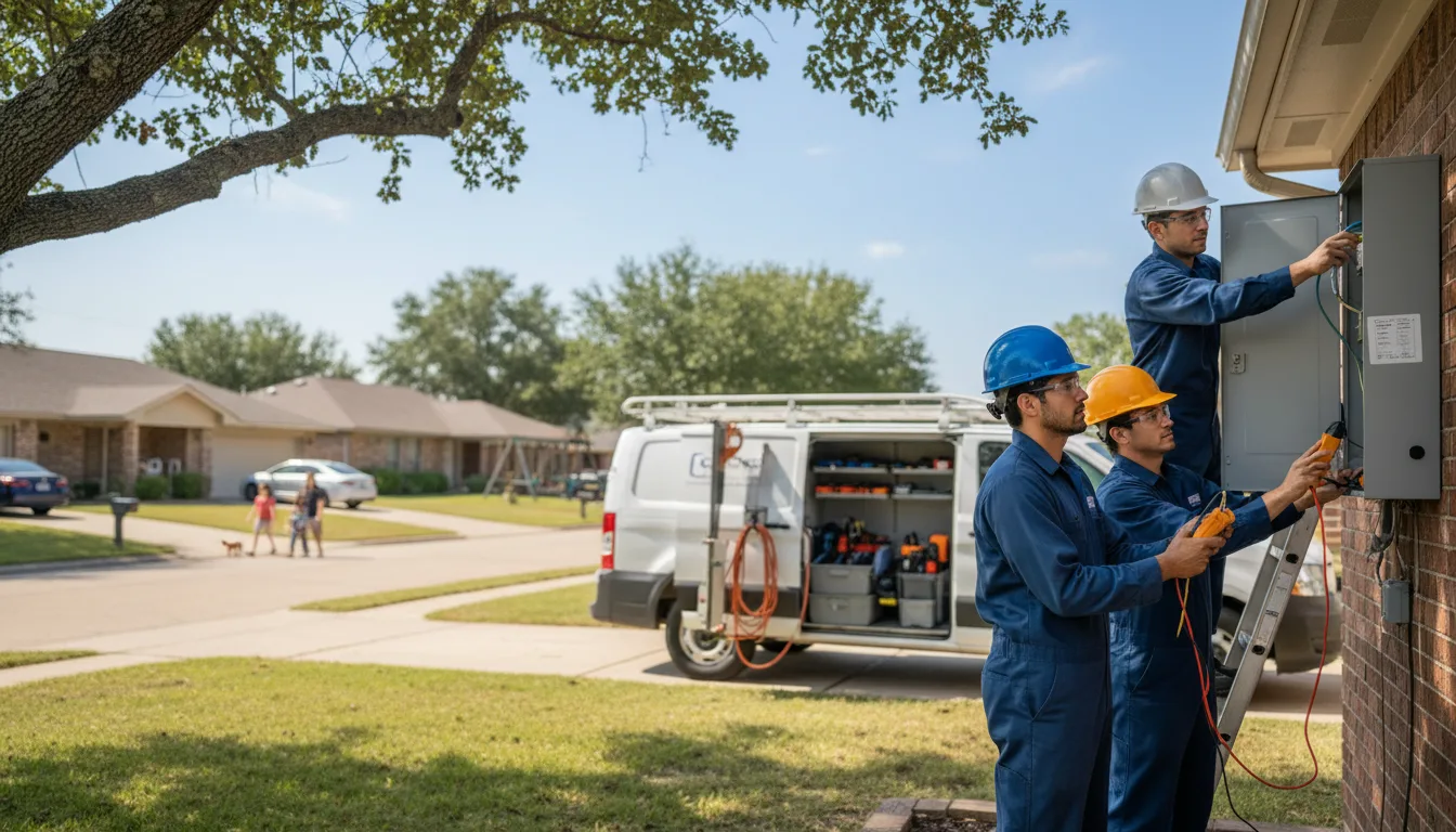 Certified electrician providing emergency electrical services in Woodbury, PA